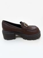 LADIES’ PU LOAFERS – MIU BADGE – CHUNKY SOLE – ASSORTED | SQUARE LIFE - Image 2