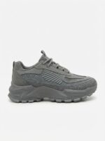 LADIES’ LACE-UP SNEAKERS – PU & MESH – AV PRINT | SQUARE LIFE - Image 3