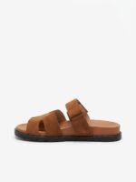LADIES’ H-SHAPED SANDALS – SUEDE LOOK – VELCRO STRAP | PARIS ZOEY