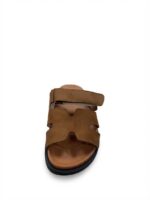LADIES’ H-SHAPED SANDALS – SUEDE LOOK – VELCRO STRAP | PARIS ZOEY - Image 2