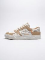 LADIES’ LACE-UP SNEAKERS – PU – 2-TONE | FEIYAO