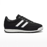 LADIES’ LACE-UP SNEAKERS – SUEDE & MESH – SIDE STRIPE | SQUARE LIFE