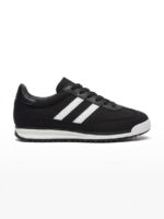 LADIES’ LACE-UP SNEAKERS – SUEDE & MESH – SIDE STRIPE | SQUARE LIFE