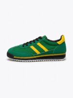 LADIES’ LACE-UP SNEAKERS – SUEDE & MESH – SIDE STRIPE | SQUARE LIFE