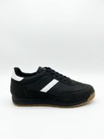 LADIES’ SIDE-LACE SNEAKERS – 1950 PRINT – NYLON & SUEDE | PC - Image 2