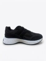 LADIES’ LACE-UP SNEAKERS – MESH & SUEDE – RUBBER SOLE – NK PRINT | SQUARE LIFE - Image 3