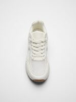 LADIES’ LACE-UP SNEAKERS – MESH & SUEDE – RUBBER SOLE – NK PRINT | SQUARE LIFE - Image 2