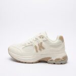 LADIES’ LACE-UP SNEAKERS – MESH & SUEDE – RUBBER SOLE – NK PRINT | SQUARE LIFE