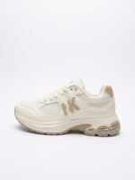 LADIES’ LACE-UP SNEAKERS – MESH & SUEDE – RUBBER SOLE – NK PRINT | SQUARE LIFE