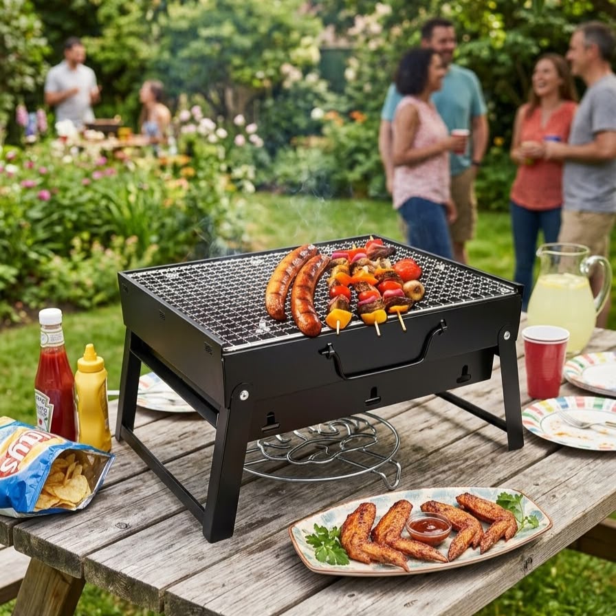 WhatsApp Image 2026-10-14 at 15.02.25 FOLDABLE BARBEQUE BRAAI STAND – PORTABLE STOVE | RH - Image 1