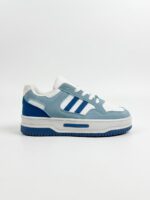LADIES’ LACE-UP SNEAKERS – DOUBLE STRIPE – PU & SUEDE | SQUARE LIFE