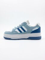 LADIES’ LACE-UP SNEAKERS – DOUBLE STRIPE – PU & SUEDE | SQUARE LIFE - Image 3