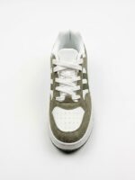 LADIES’ LACE-UP SNEAKERS – DOUBLE STRIPE – PU & SUEDE | SQUARE LIFE - Image 2