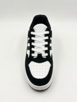 LADIES’ LACE-UP SNEAKERS – DOUBLE STRIPE – PU & SUEDE | SQUARE LIFE - Image 2