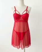 LADIES’ LACE LINGERIE SET – WIRED BRA & THONG | AMILA
