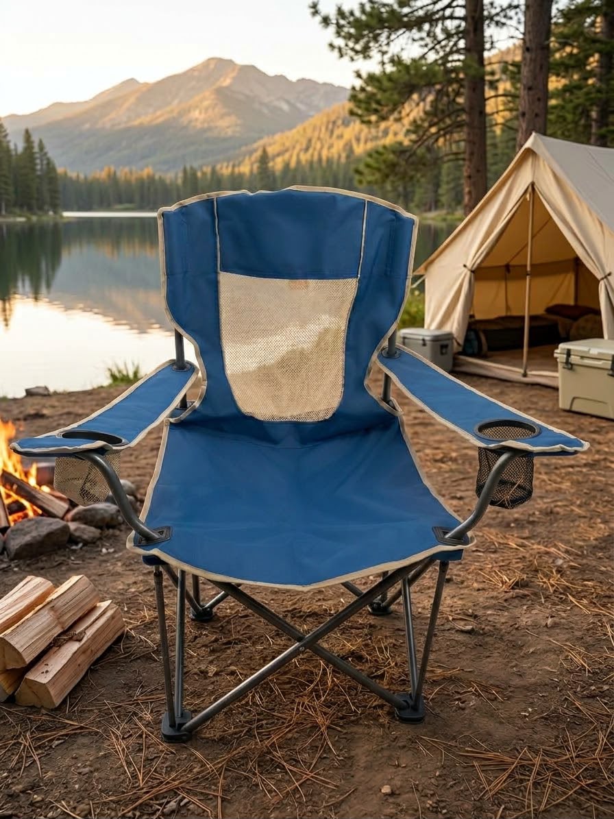 WhatsApp Image 2026-10-20 at 16.48.53 PREMIUM CAMPING CHAIR – ASSORTED | SUNNY FEEL - Image 1