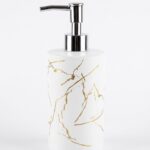 GLASS SOAP DISPENSER – MARBLE PRINT