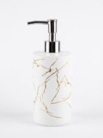 GLASS SOAP DISPENSER – MARBLE PRINT