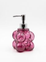 GLASS SOAP DISPENSER – SQUARE BUBBLE DESIGN - Image 2