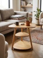 3-TIER COFFEE TABLE – TRIANGLE DESIGN