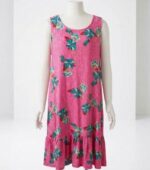 OLICO LADIES' SLEEVELESS FLORAL PRINT DRESS – LOOSE FIT - Image 2