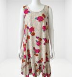 OLICO LADIES' SLEEVELESS FLORAL PRINT DRESS – LOOSE FIT - Image 2
