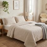 LIFETIME LINEN PINSONIC QUILT SET – 3 PIECE – QUEEN