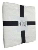 MICRO SATIN QUILT – 260 X 230CM – WHITE - Image 2