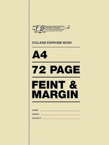 shopping (22) FREEDOM COLLEGE BOOK – A4 – 72 PAGES – F/M - Image 1