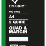 FREEDOM A4 2 QUIRE – QUAD & MARGIN