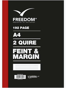 shopping (27) FREEDOM A4 F/M COUNTER BOOK – 2 QUIRE – 192 PAGES - Image 1