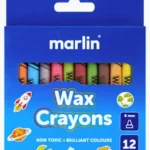 MARLIN JUMBO WAX CRAYONS – 14MM – 9PC